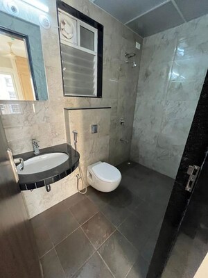 Bathroom in 2 BHK Apartment at Nyati Elysia, Kharadi – for Rent