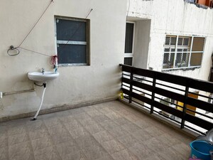 Staircase in 3.5 BHK Builder Floor at Rohtas Presidential Tower, Vibhuti Khand – for Rent