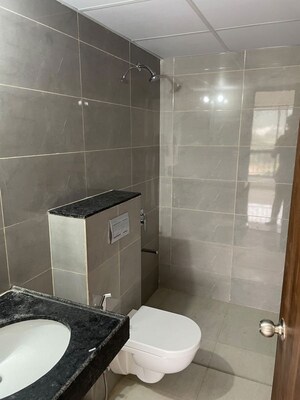 Bathroom in 2 BHK Apartment at Shapoorji Pallonji Sensorium, Hinjewadi – for Rent