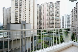 Balcony in 2 BHK Apartment at Ajnara Homes, Sector 16b Greater Noida – for Sale