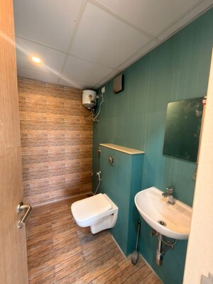 Washroom in 2 BHK Apartment at Lodha Crown Quality Homes, Majiwada – for Rent