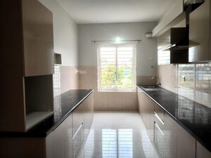 Kitchen in 3 BHK Apartment at Bhartiya City Nikoo Homes 4, Thanisandra Main Road – for Rent