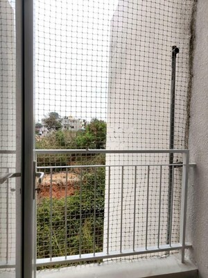 Balcony in 3 BHK Apartment at Bhartiya City Nikoo Homes 4, Thanisandra Main Road – for Rent