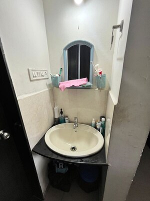 Bathroom in 2 BHK Apartment at Kumar Papillon, Pashan Gaon – for Rent