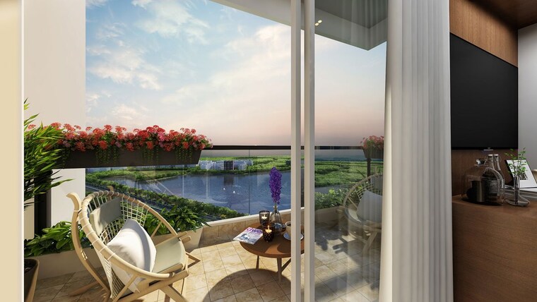 Balcony, concorde-auriga 3 Bedroom 1738 Sq.Ft. Apartment In Kr Puram Bangalore 10612299