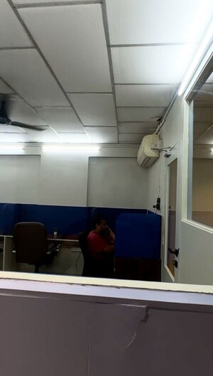Bathroom in  Office Space at Dev Aurum, Prahlad Nagar – for Rent