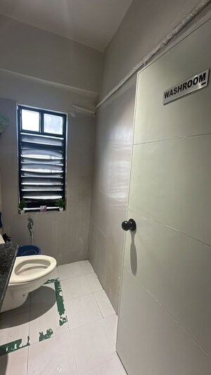 Bathroom in  Office Space at Dev Aurum, Prahlad Nagar – for Rent