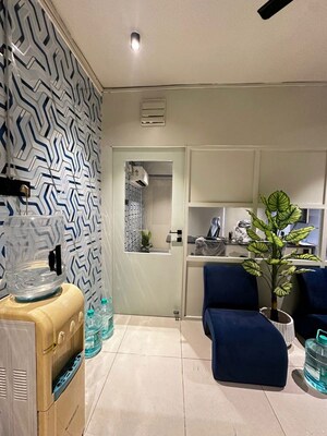 Bathroom in  Office Space at Dev Aurum, Prahlad Nagar – for Rent