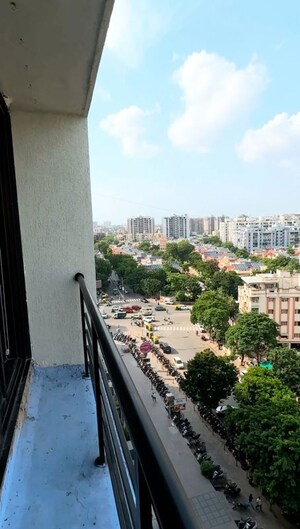 Balcony in  Office Space at Dev Aurum, Prahlad Nagar – for Rent