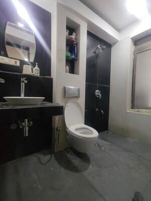 Bathroom in 3 BHK Apartment at Lodha Luxuria, Majiwada – for Rent