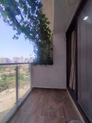 Balcony in 3 BHK Apartment at Lodha Luxuria, Majiwada – for Rent