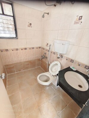 Bathroom in 2 BHK Apartment at Nikash Skies CHS, Pashan – for Rent