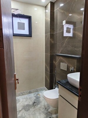 Bathroom in 3 BHK Apartment at Naraina – for Rent