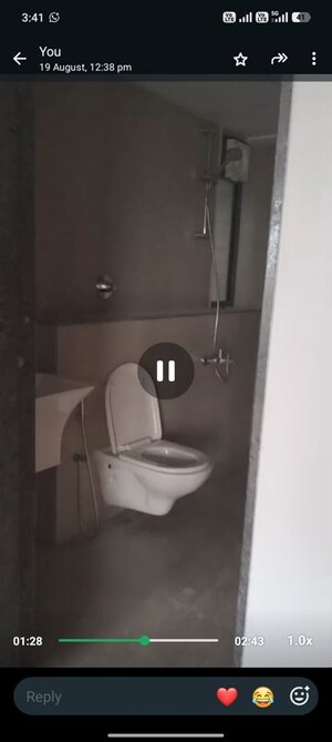 Bathroom in 2.5 BHK Apartment at Arvind Bel Air, Yelahanka – for Rent