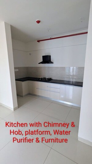 Kitchen in 4 BHK Apartment at Gera Planet Of Joy, Kharadi – for Rent