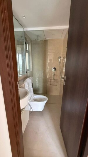 Bathroom in 3 BHK Apartment at Hiranandani Highland, Powai – for Rent