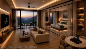 Living Room in Studio Apartment at Tapovan – for Sale