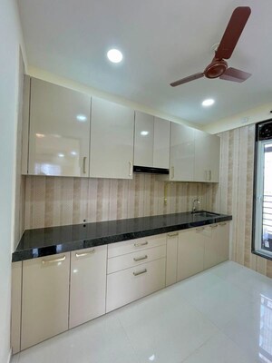 Kitchen in 3 BHK Apartment at Sheth Zuri, Laxmi Nagar – for Rent