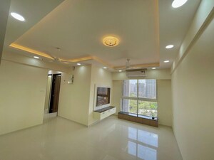 Living Room in 3 BHK Apartment at Sheth Zuri, Laxmi Nagar – for Rent