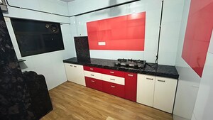 Kitchen in 1 BHK Apartment at Metropolis Rivera, Kasarvadavali – for Rent