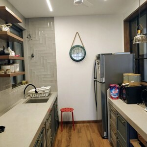 Kitchen in 3 BHK Apartment at Lodha Trump Tower, Worli – for Rent