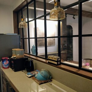 Kitchen in 3 BHK Apartment at Lodha Trump Tower, Worli – for Rent