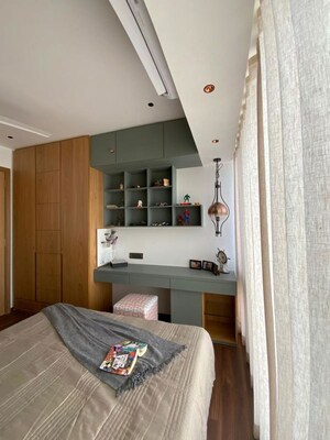 Bedroom in 3 BHK Apartment at Lodha Trump Tower, Worli – for Rent