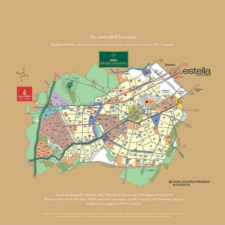 Master Plan, ansal-highland-park 3 Bedroom 1940 Sq.Ft. Apartment In Sector 103 Gurgaon 10612687