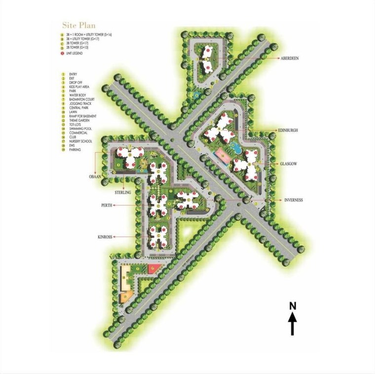 Master Plan, ansal-highland-park 3 Bedroom 1940 Sq.Ft. Apartment In Sector 103 Gurgaon 10612687