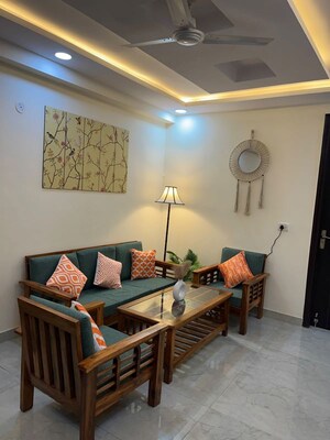 Living Room in 1 BHK Apartment at Chattarpur – for Rent