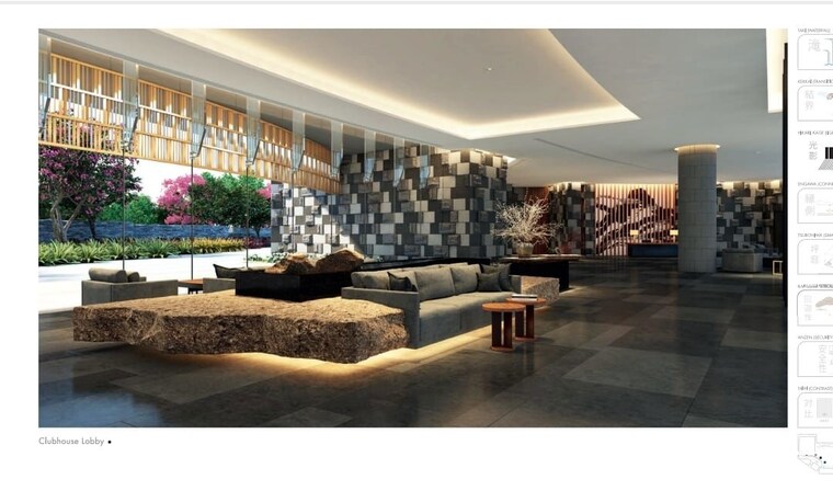 Living Room, krisumi-waterfall-residences 3 Bedroom 2503 Sq.Ft. Apartment In Sector 36a Gurgaon 10612760