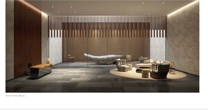 Living Room in 3 BHK Apartment at Krisumi Waterfall Residences, Sector 36a – for Sale