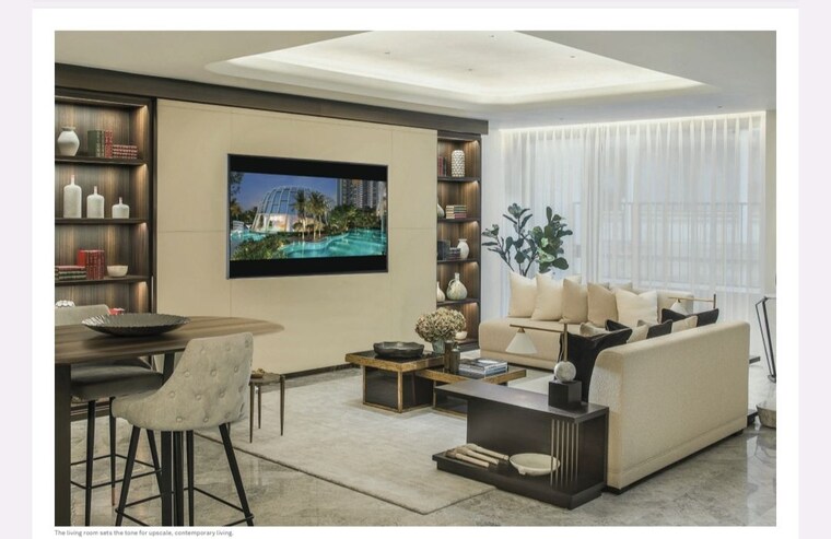 Living Room, indiabulls-estate-and-club 3 Bedroom 2570 Sq.Ft. Apartment In Sector 104 Gurgaon 10612785