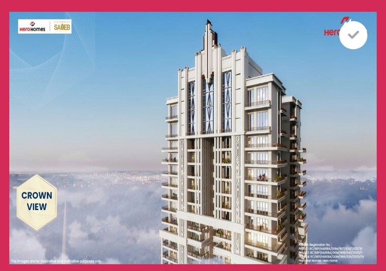 Exterior View, hero-homes-palatial 4 Bedroom 3460 Sq.Ft. Apartment In Sector 104 Gurgaon 10612804