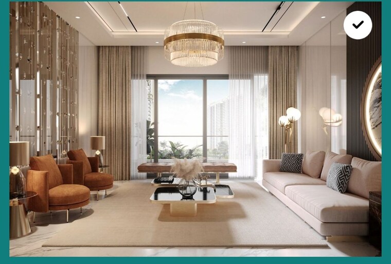 Living Room, m3m-capital 2 Bedroom 1310 Sq.Ft. Apartment In Sector 113 Gurgaon 10612819