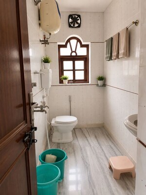 Bathroom in Studio Builder Floor at Naraina – for Rent