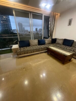 Living Room in 3 BHK Apartment at Goyal Lakshchandi Heights, Goregaon East – for Rent