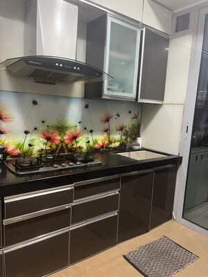 Kitchen in 3 BHK Apartment at Goyal Lakshchandi Heights, Goregaon East – for Rent