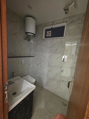 Bathroom in 2 BHK Builder Floor at Sant Nagar – for Rent