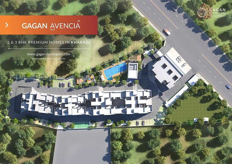 Master Plan, gagan-avencia 3 Bedroom 2350 Sq.Ft. Penthouse In Kharadi Pune 10613218