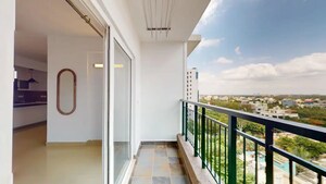 Balcony in 2 BHK Apartment at Bhartiya Nikoo Homes, Thanisandra Main Road – for Sale