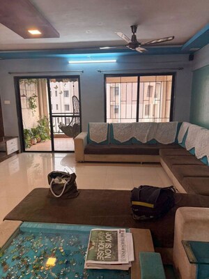Living Room in 3 BHK Apartment at BU Bhandari Acolade, Kharadi – for Sale