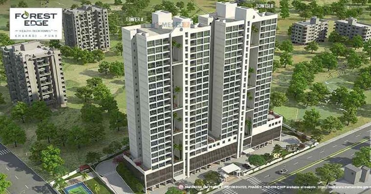 Exterior View, vascon-forest-edge 2 Bedroom 1180 Sq.Ft. Apartment In Kharadi Pune 10613326