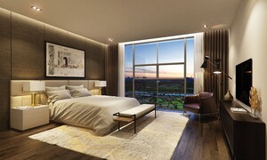 Bedroom in 4 BHK Apartment at Marvel Diva 2, Magarpatta City – for Sale
