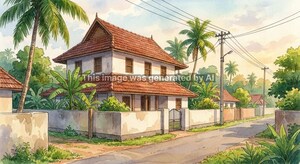  Independent House – Exterior View View at Therumadam - for Sale