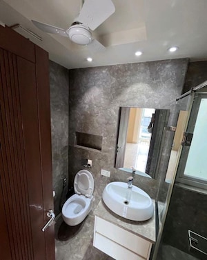 Bathroom in 4 BHK Builder Floor at Panchsheel Park – for Rent
