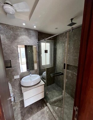 Bathroom in 4 BHK Builder Floor at Panchsheel Park – for Rent