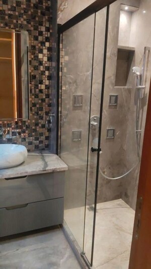 Bathroom in 3 BHK Builder Floor at Panchsheel Enclave – for Rent