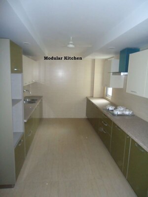 Kitchen in 4 BHK Builder Floor at East Of Kailash – for Rent