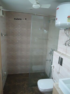 Bathroom in 4 BHK Builder Floor at East Of Kailash – for Rent